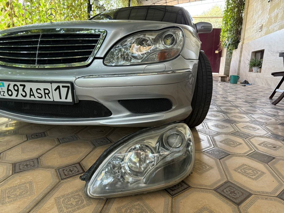 Левая фара  рестайлинг мерседес w220, лиса