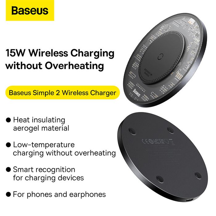 Incarcator telefon wireless pentru comoda/birou Baseus 15W