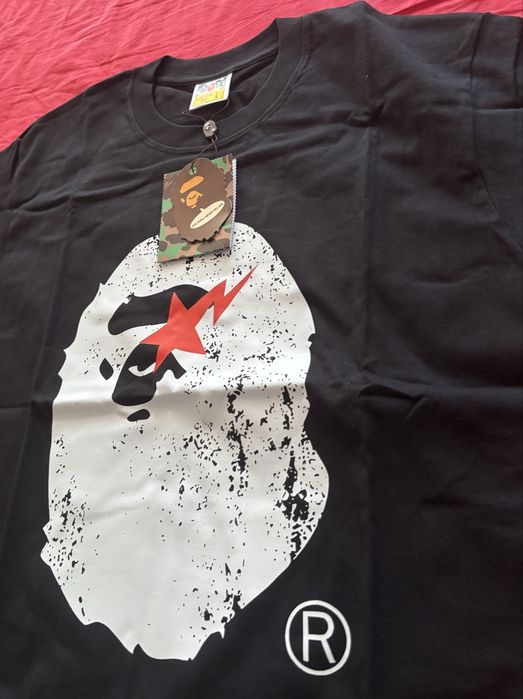 Tricou Bape autentic de vară cu imprimeu alb