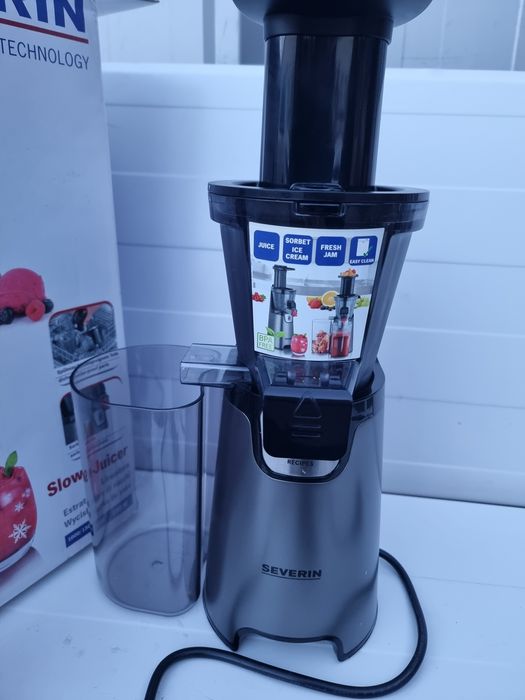 Storcator de fructe lent Severin ES3571, 60 rpm, 150 W, Argintiu