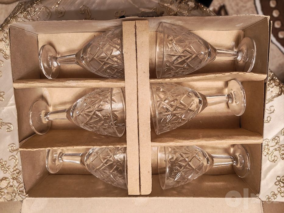 Якутские хрустальные рюмки 12 штук