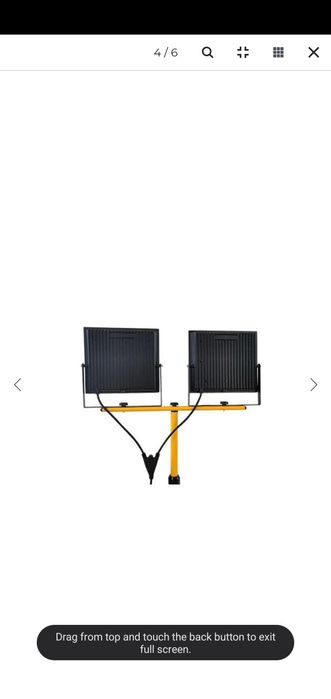 Trepied + 2 reflectoare LED, 2x100W, 16000lm, inaltime reglabila, IP65