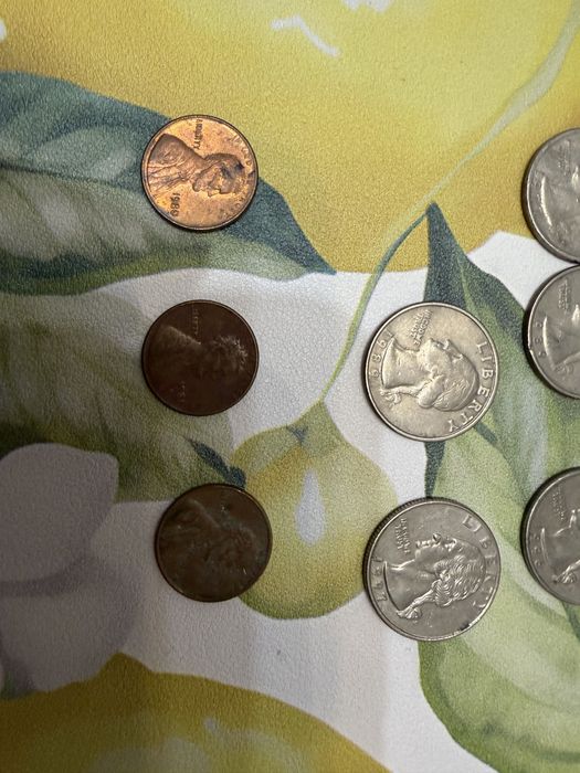 Lot  13 monede1, 5 si 25 centi 1972-1997