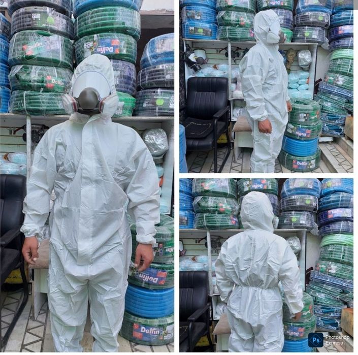 Защитный комбинезон с капюшоном одноразовые и многоразовые Оптом за шт