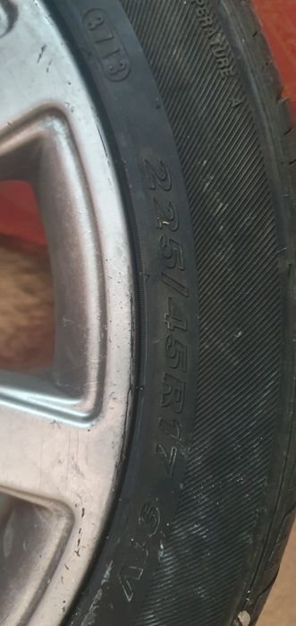 Janta de aliaj , rezerva cu cauciuc R17