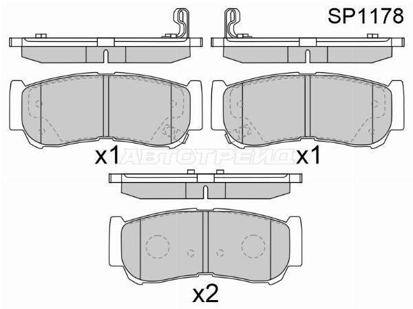 Колодки тормозные Hyundai Santa fe