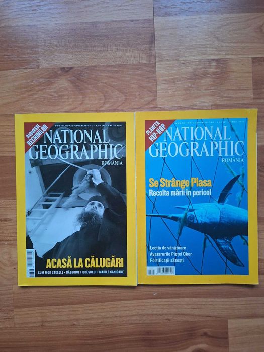 Lot 22 Reviste National Geographic România – Colecție Rară 2003–2007, Primele Ediții