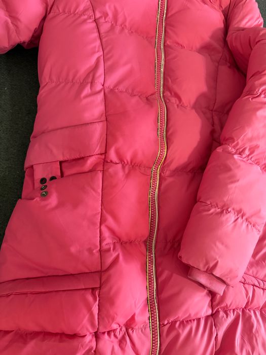 Продам теплый розовый Пуховик