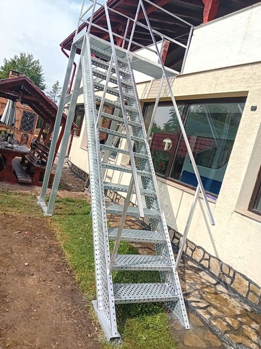 Scara metalica zincata 4mm facem și montaj