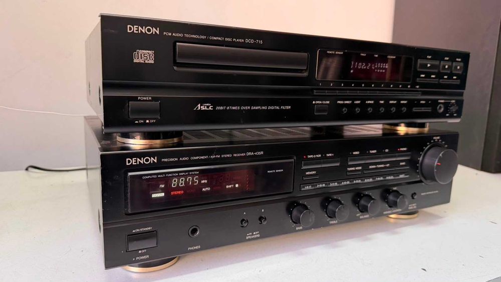 Amplituner DRA-435R si CD Player DCD-715 – Linie Audio Denon Gold-Feet Japan