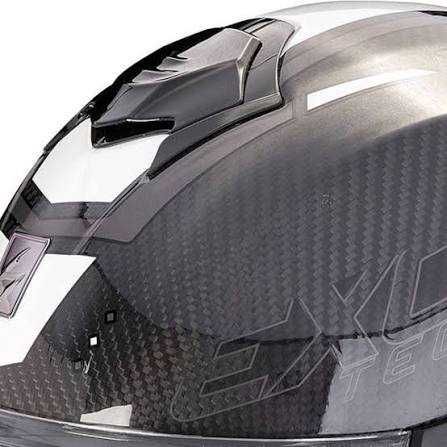 Отваряема мото каска SCORPION Exo-Tech Evo Carbon Rover Black/ White