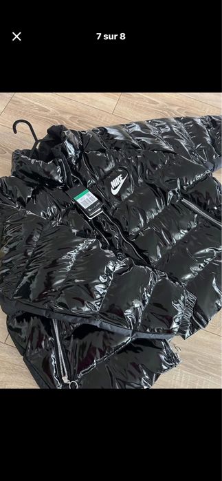 Черно пухено яке Nike