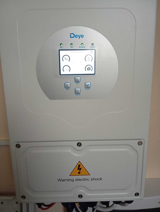 Хибриден монофазен инвертор 6кW  DEYE в гаранция.Закупен на 17.03.2025