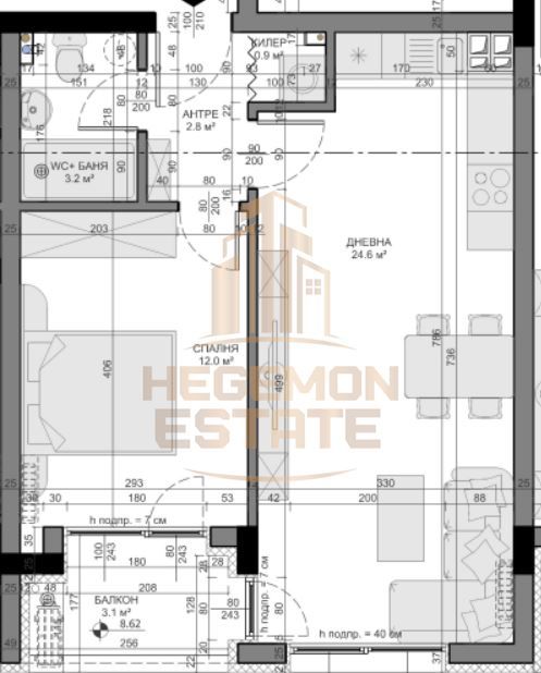 2-стаен в Варна-Владислав Варненчик 1 площ 65 цена 87300