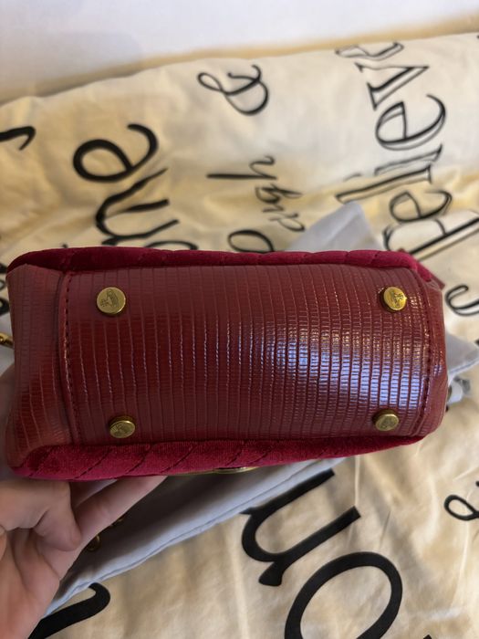 Geanta vivienne westwood red velvet