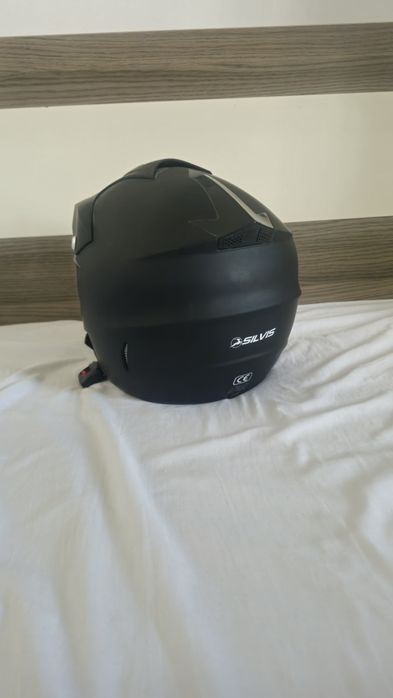 Casca mtb full face silvis, neagra, marine L (59-60cm)