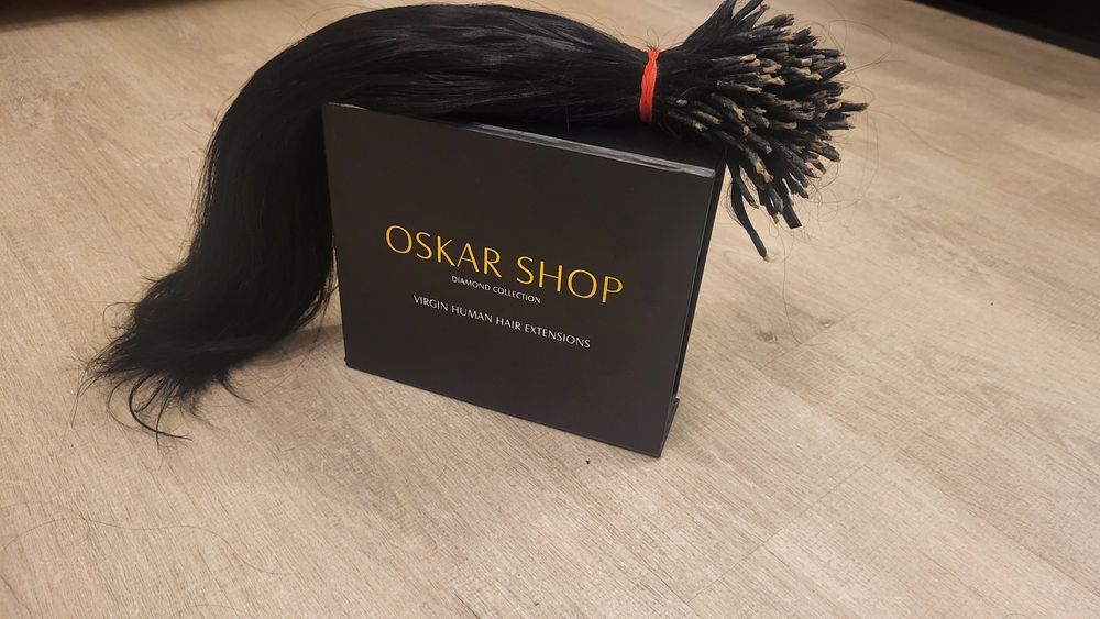 Extensii cheratina par uman negru intens