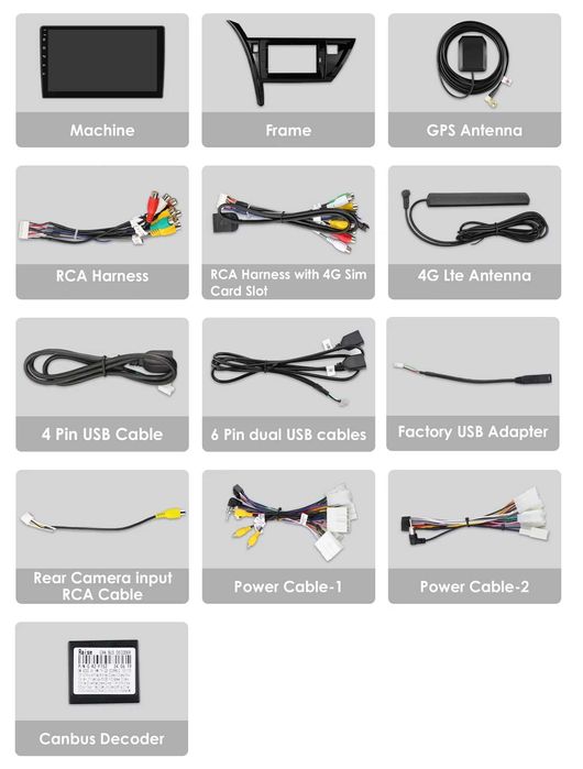 Мултимедия 10″ Android 13 за Toyota Auris II навигация CARPLAY DSP RDS