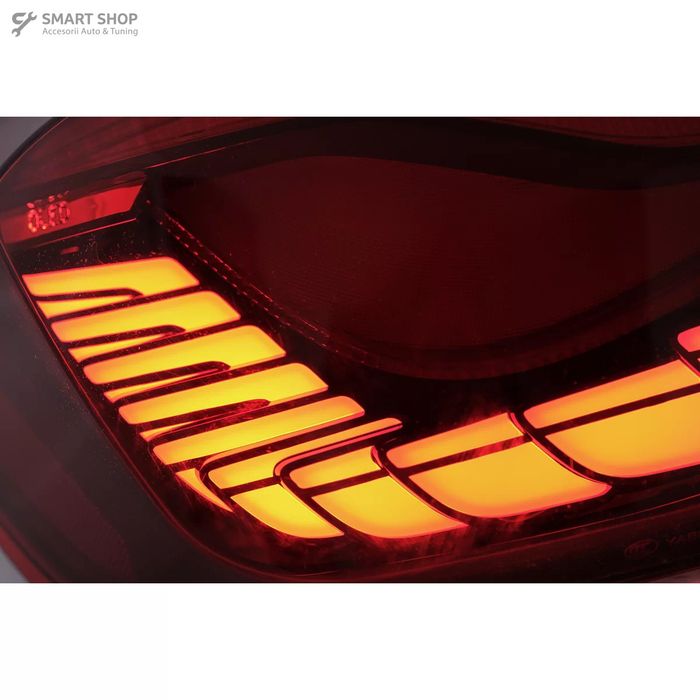 Stopuri OLED BMW Seria 5 F10 (2011-2017) Rosu Clar cu semnal dinamic