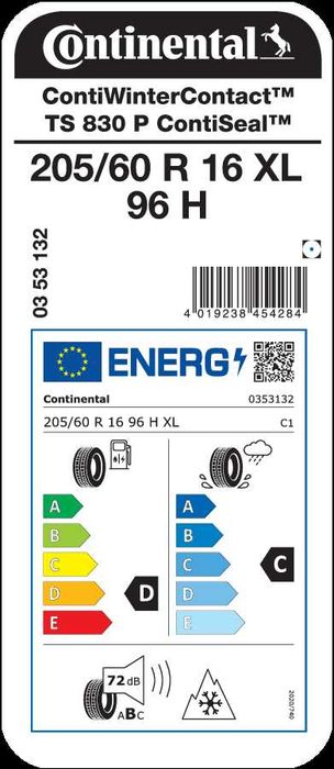 Roti DEZENT+ContiWinterContact TS830P ContiSeal, 205/60 R16 + senzori