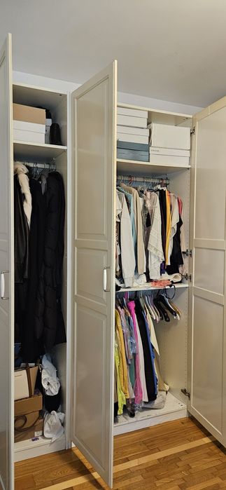 Dressing IKEA PAX 200×236×58 cm, alb, stare foarte bună