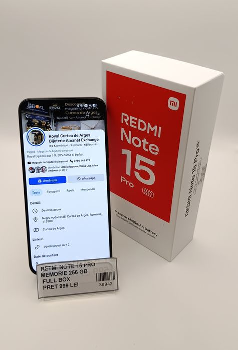 Royal amanet: Redmi Note 15 PRO full box