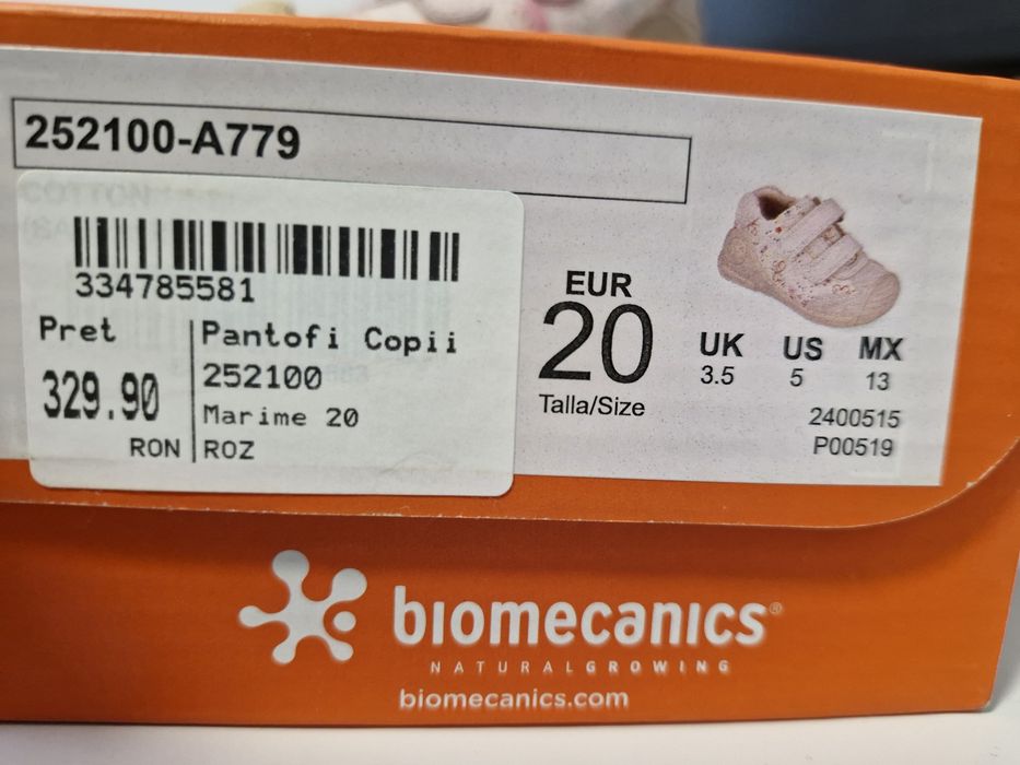 Pantofi din piele Biomecanics, 252100-A779