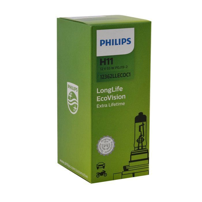 Bec H11 PHILIPS 99ZS208P, 12V; 55W; longlife ecovison; PGJ19-2; ECE, 1 buc