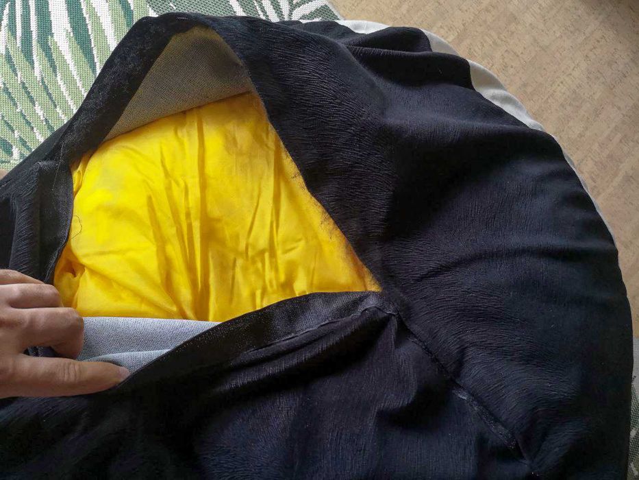 Bean Bag mare, material textil, cu bureti