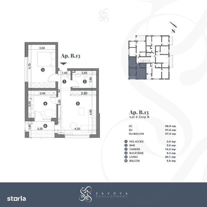 Apartament 2 camere cu balcon. Pret Negociabil — fotografia 3