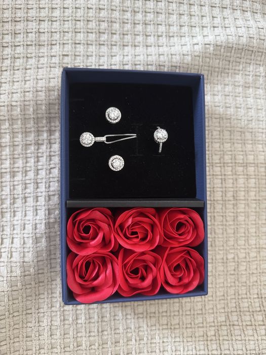 Набор серебро 925 мусанит высшая проба