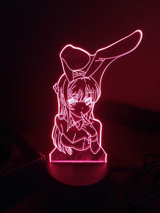 Anime Bunny Girl 3D лампа