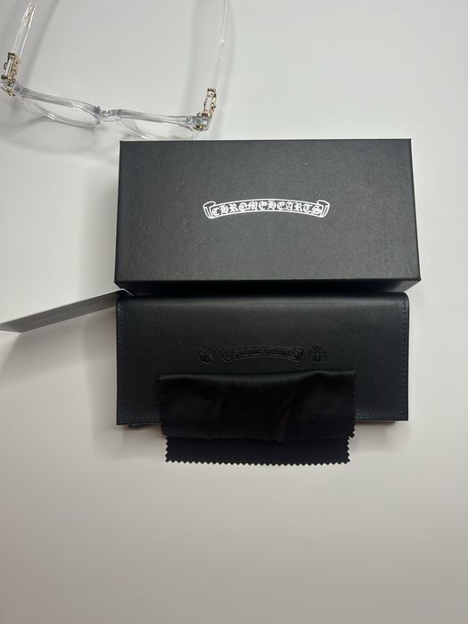 Ochelari Chrome Hearts Transparent & Gold