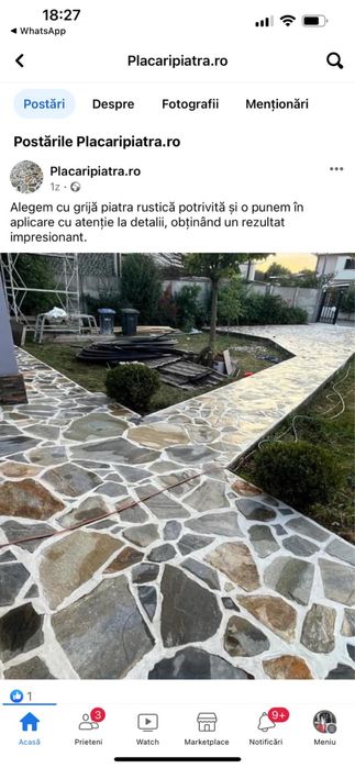 Vindem si montam poatra naturala de munte  in toata tara