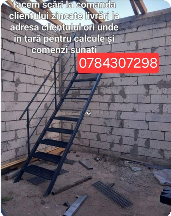 Confectionam scarii metalice zincate exterioare și pentru incendii ,