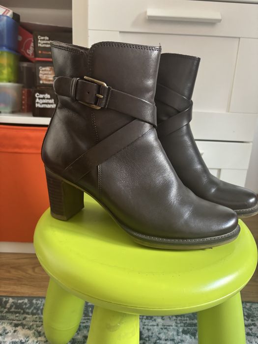 Botine, ghetute elegante piele naturala ECCO 39