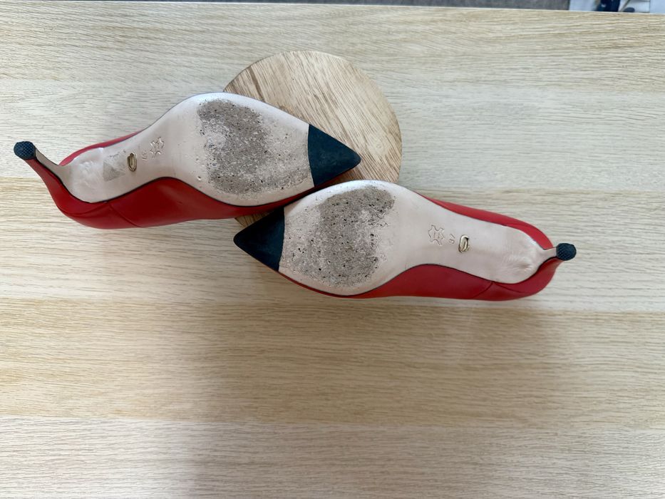 Pantofi cu toc (dama) - din piele - marimea 37