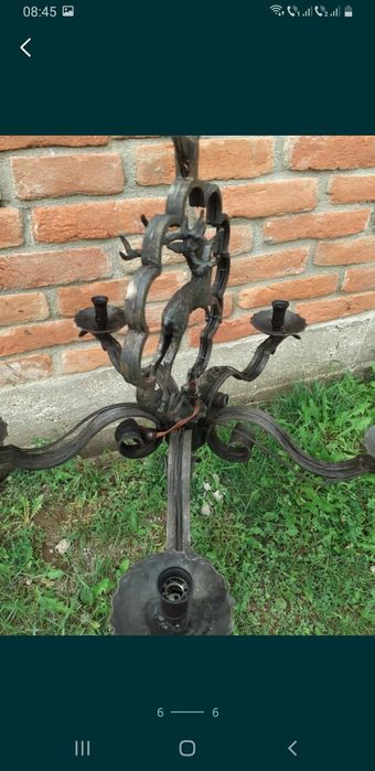 Candelabru fier forjat