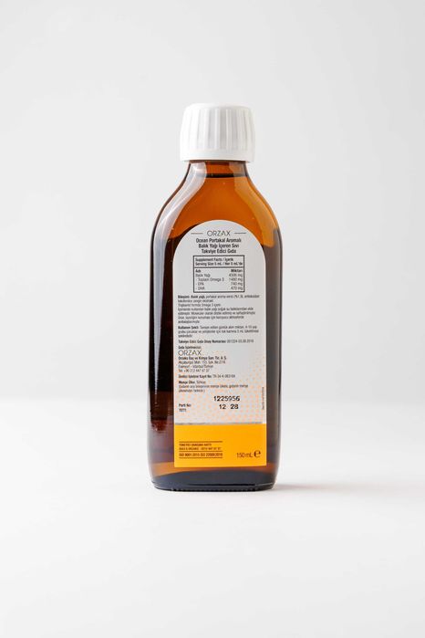 ORZAX Oсean Fish Oil Baliq yog'i siropi Omega 3, 150 ml