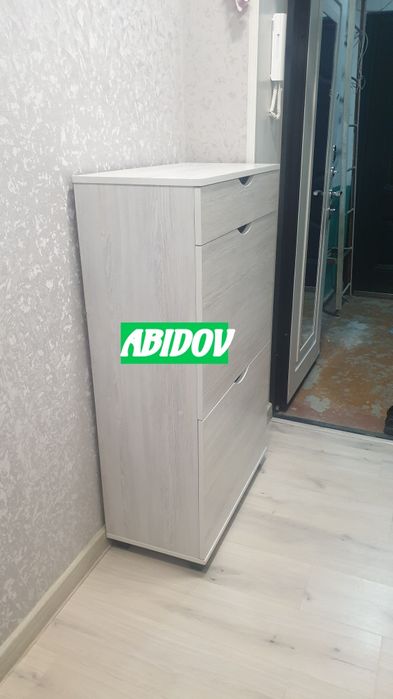 Обувной шкафчик в стиле hi-tech от производителя .