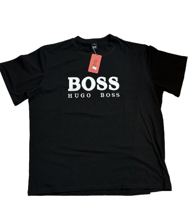 Черна памучна тениска ГИГАНТ 3XL, 4XL, 5XL, 6XL, 7XL