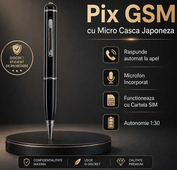 Casca japoneza de copiat cu PIX GSM sistem fara fire Casti Copiat