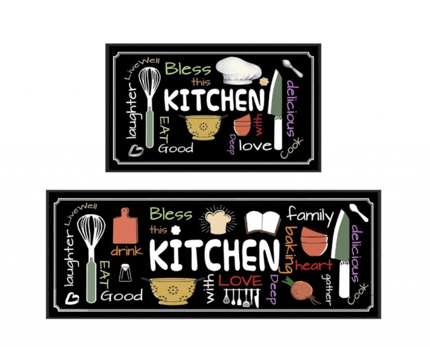 Комплект водоустойчиви постелки за кухня Килим за кухня