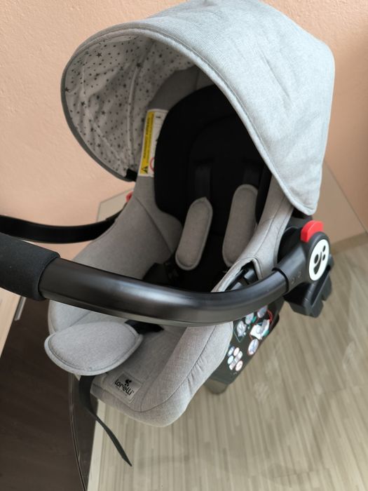 бебешка количка 3в1  Loreli Crista -столче за кола, зимен и летен кош