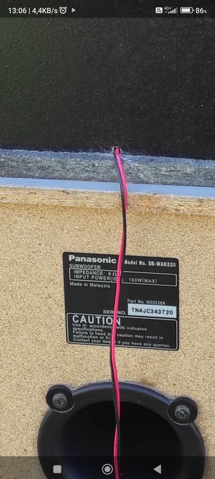 Set Subwoofer și Boxă /Philips/Panasonic