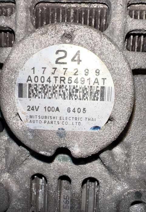 1777299 Alternator MITSUBISHI ELECTRIC,SCANIA P,G,R,T-series (2004-2017) SCANIA