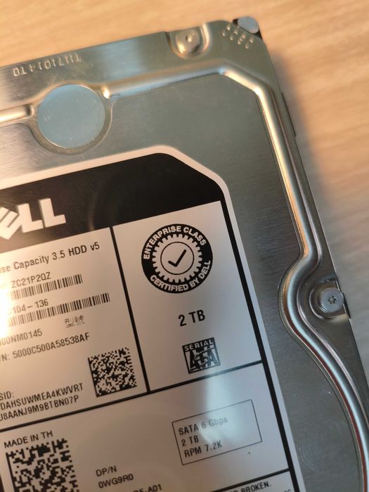 Жесткий диск 3.5" Dell  2Tb 0 часов