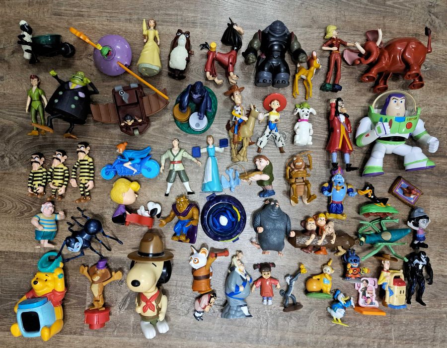 Lot 50 figurine (majoritatea Happy Meal Mc Donalds, vintage)