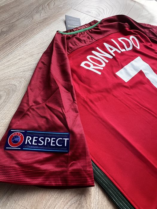 Tricou de fotbal Nike nationala Portugaliei Cristiano Ronaldo CR7 Euro 2016 Marime M