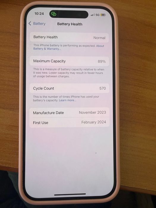 Iphone 15 pro 128 GB като нов